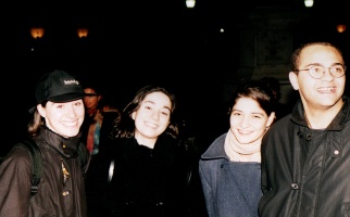 Isabelle, Fabienne, Laetitia et Eric (Madrid) - Janvier 1999
