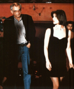 Irène Jacob et Krzysztof Kieslowski à Cannes en 1991